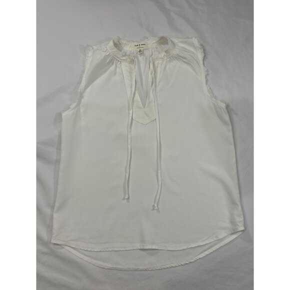 Anthropologie Cloth & Stone White Tank Top Blouse size XS - Picture 5 of 6